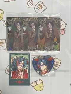 にじさんじ 3SKM 魁星　Rose Valentine チェキ　缶バッジ