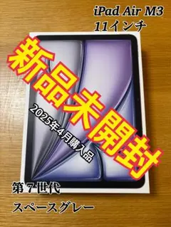 11インチiPad Air(M3)Wi-Fi 128GB第7世代 2025年本体