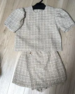 Birthdaybash ベージュツイードセットアップ