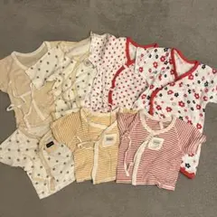 バースデー 長肌着・短肌着(50〜60cm)7点セット