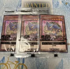 遊戯王 ブラックマジシャンガール セブンイレブン限定キャンペーンカード 3枚
