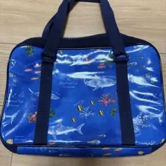 習字バッグ　習字　バック　海　魚　青　ジンベエザメ　サメ　男の子　女の子