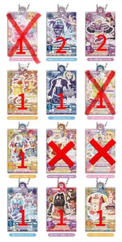 アイカツ アイドル活動アクリルチャーム3​ 12枚セット