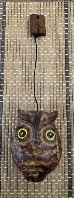 メキシコ ふくろう 民芸品 パピエ・マシェ　フクロウグッズ　サビ猫に似てる