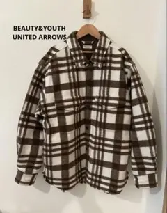 タイムセール★BEAUTY&YOUTH　チェック柄メンズジャケット