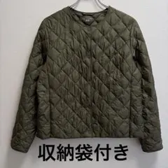 ユニクロ パフテックキルティングジャケット ウォームパデッド オリーブ L
