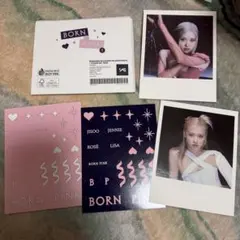 blackpink born pink ポラロイドフォト+ステッカー　ロゼ
