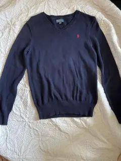 Polo by Ralph Lauren ネイビー Vネックセーター L