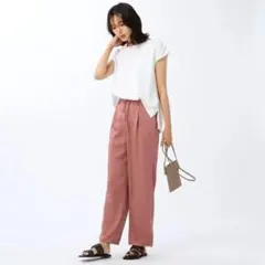 UNTITLED/リラックスサテンストレートパンツ☆【洗える】のサムネイル