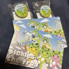 pickles the frog 缶バッジ ・ポストカード　2セット