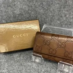 GUCCI　グッチシマ　６連キーケース　茶　4059