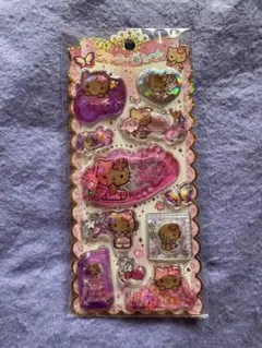 日焼けハローキティー サンリオ キラキラウォーターインシール クラックス