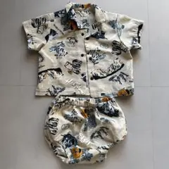 GW値下⭐️ノースフェイス　ベビーアロハベントセット　ロンパース　NRB22431
