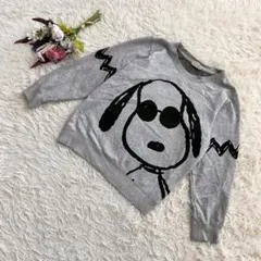 『PEANUTS』スヌーピースウェット　長袖トレーナー　ビッグプリント　ギザギザのサムネイル