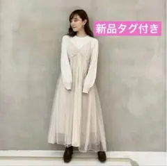 ニコアンド みきてぃMake Stuff '26 シアービスチェブラウスベージュ