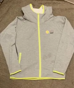キアスポーツ　キアテニス　グレー フード付きパーカー