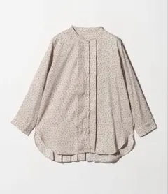 今だけ！United arrows ドット柄長袖シャツ ベージュ