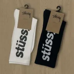 【新品】Stüssy ロゴ入りソックス 2足セット