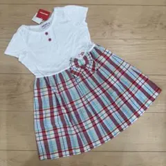 新品　ミキハウス 半袖ワンピース 110
