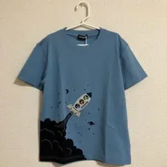 kladskap 宇宙と恐竜 半袖 Tシャツ サックス 130 新品のサムネイル