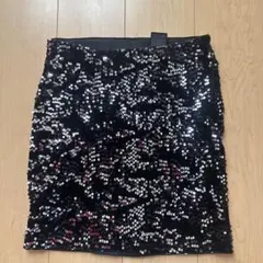 H&M スパンコールミニスカート S