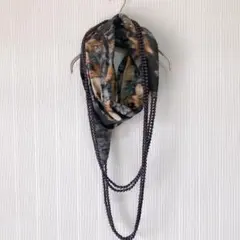 シトラス CITRUS シルクボークネックレス スカーフ ストール ウール