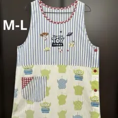 た*読様 保育士エプロン M〜L トイストーリー エイリアン ディズニー グレイのサムネイル