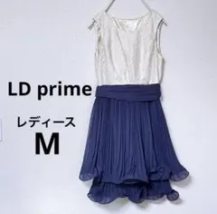 エルディープライム ワンピース M ノースリーブ アイボリー/ネイビーのサムネイル