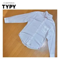 CIAOPANIC TYPY 長袖コットンシャツ　ラウンドショートBD　L