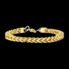 【N015】ブレスレット　メンズ　レディース　ゴールド　アクセサリー　チェーン