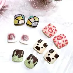 フットネイル 5セット10チップ まとめ売り！