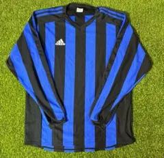 即発送 インテルミラノ 黒 青 長袖 adidas アディダス サッカー ユニフ