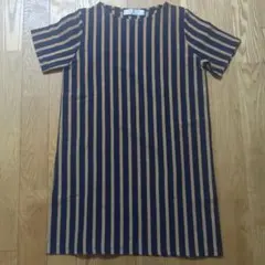 AFTERNOON TEA WARDROBE ストライプ半袖ミニワンピースのサムネイル