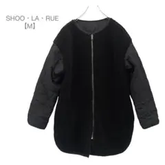 シューラルー　ボア　リバーシブルコート　アウター　黒　紺　暖かい　防寒　秋冬　M