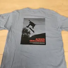 美品　160 スケボー　Tシャツ　スモークブルーのサムネイル