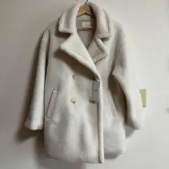 nano universe ボアワイドダブルボタンコート　フリーサイズ