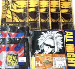 僕のヒーローアカデミア　オールマイト　キーホルダー　タオル　サコッシュ　12点B