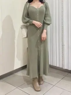 ニットワンピース ロングワンピース