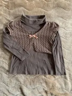 a.v.v. ボレロ　ドット柄 長袖カットソーセット