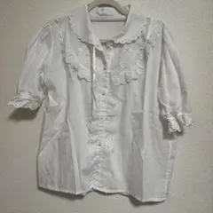 タグ付き美品】dot laceフリルカラーブラウス merryjenny - メルカリ