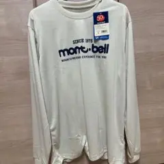 新品【Mサイズ】モンベル mont-bellロゴ 50th WIC.ロ ベージュ
