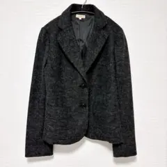 hushush テーラードジャケット 3 グレー ウール調 通勤 オフィス