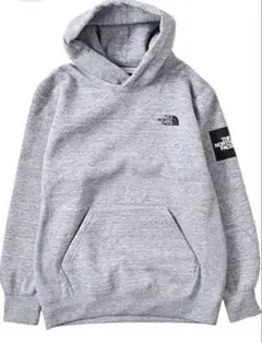 【美品】THE NORTH FACE パーカー グレー L スクエアロゴフーディ