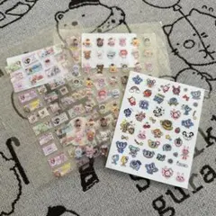 ネイルシール エンジェルブルー リラックマ ノンタン 平成 4枚セット