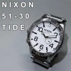【可動品】 NIXON 51-30 TIDE 文字盤 ホワイト シルバーベルトのサムネイル