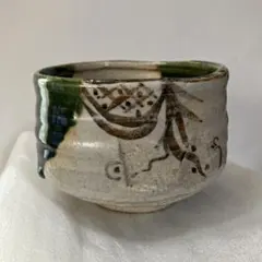 抹茶茶碗 織部焼風のサムネイル
