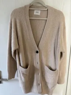OHGA ラクーンカーディガン ベージュ