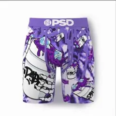 PSD ボクサーパンツ パープル ドリンク柄