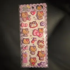 日焼けハローキティ 立体キャラクターシール 16枚入り