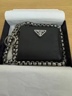 GQ2573◇PRADA : ウォレットチェーン◇シルバー色 プラダ - メルカリ